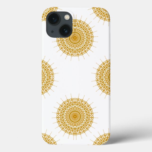 Luxury Mandala Pattern iPhone Case 13 (Rückseite)