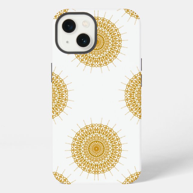 Luxury Mandala Pattern iPhone Case 13 Hülle (Rückseite)