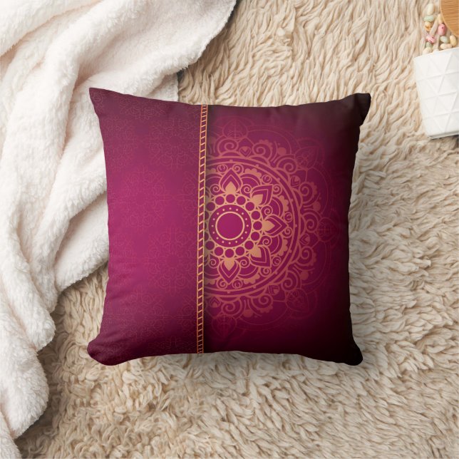 Luxury Mandala Throw Pillow Kissen (Decke)