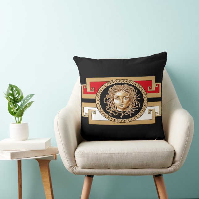 Luxury Medusa Medallion Throw Pillows Kissen (Stuhl )