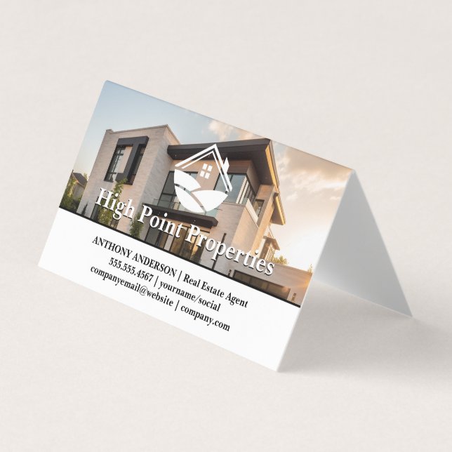 Luxury Modern Property | Real Estate Visitenkarten (Vorderseite)
