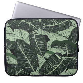Luxury nature leaves background. Floral pattern, T Laptopschutzhülle
