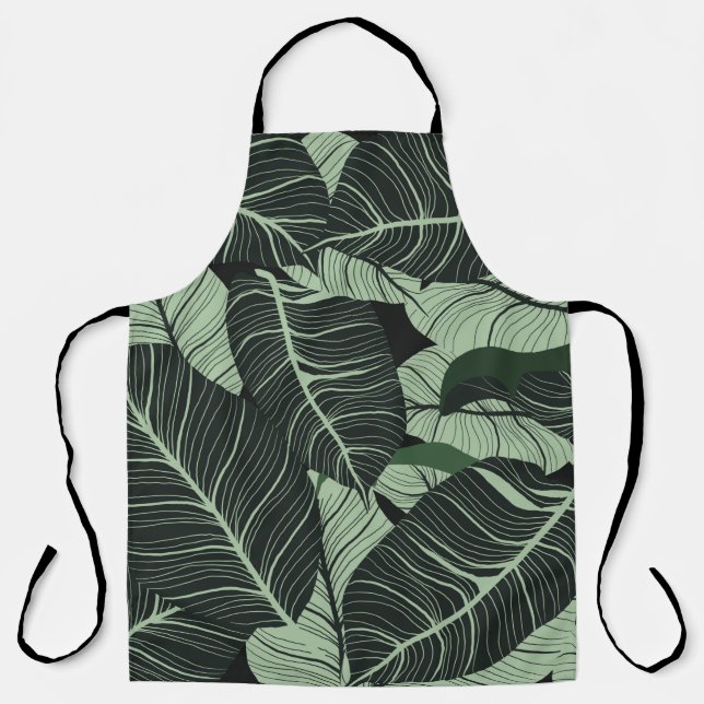 Luxury nature leaves background. Floral pattern, T Schürze (Vorderseite)