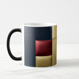 Luxury Padded Color-Block Navy Gold Morphing Mug Verwandlungstasse