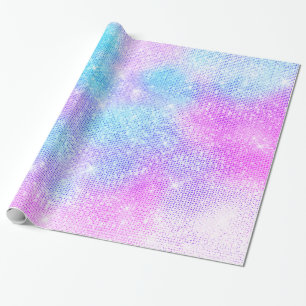 LUXURY PASTEL GLITZER SPRITZER LILA GESCHENKPAPIER