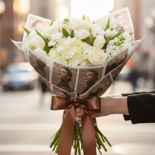 Luxury Personalized Mom Photo Custom  Geschenkpapier (Von Creator hochgeladen)