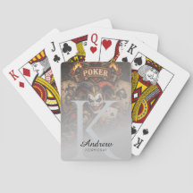 Luxury Poker Joker King Card Design, Custom 