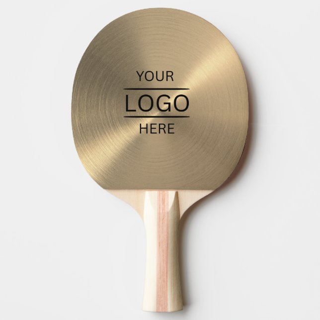 Luxury & Profession Gold Metallic Ping Pong Paddle Tischtennis Schläger (Vorderseite)