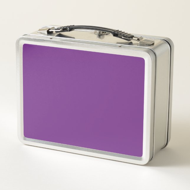 Luxury Purple Metall Brotdose (Rückseite)