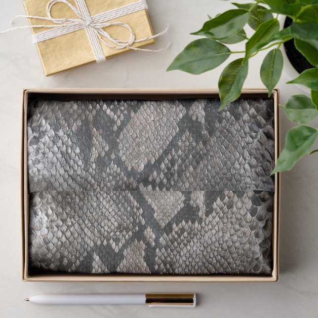 Luxury Python Snake Skin Rich Elegante Mode Seidenpapier (Geschenk)