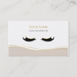 Luxury QR code Lash Technician Visitenkarte