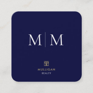 Luxury Realtor Square Business Card Quadratische Visitenkarte