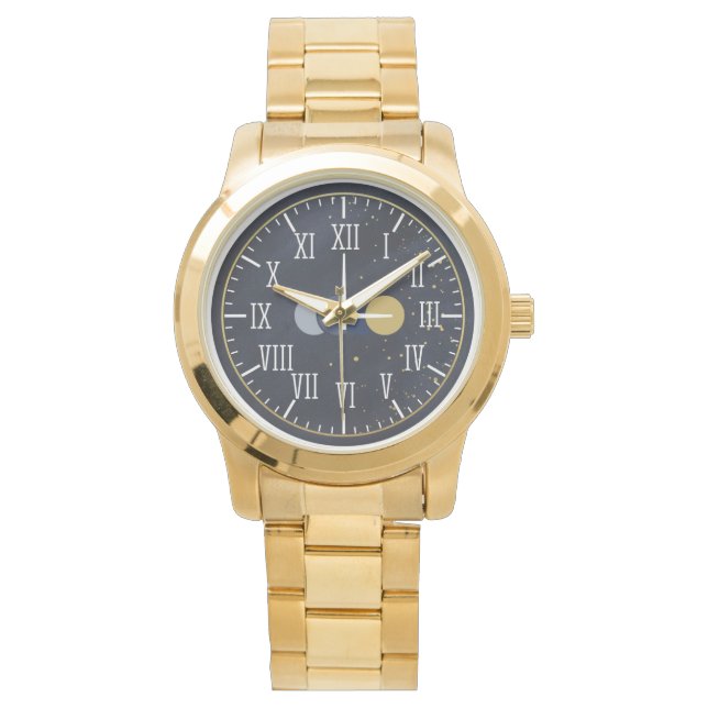 Luxury Roman Numbers Men Armbanduhr (Vorderseite)