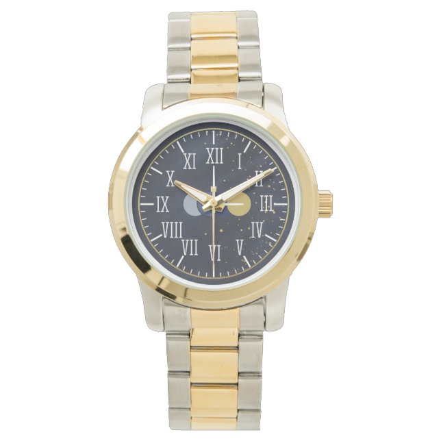 Luxury Roman Numbers Men Armbanduhr (Vorderseite)