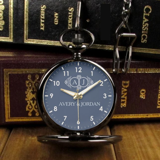 Luxury romantic couple monogram wedding keepsake  armbanduhr (Von Creator hochgeladen)