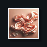 Luxury Rose Gold Silk Flow - Elegant Liquid Satin  Leinwanddruck<br><div class="desc">A stunning abstract representation of flowing silk in a sophisticated rose gold and blush palette. Featuring graceful,  fluid folds with a soft metallic shimmer,  this piece captures the essence of high-end textile art. Ideal for creating a romantic and serene atmosphere in bedrooms,  luxury dressing rooms,  or modern minimalist interiors.</div>