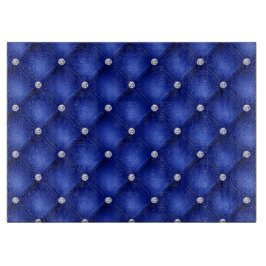 Luxury Royal Blue Diamond Muster Schneidebrett