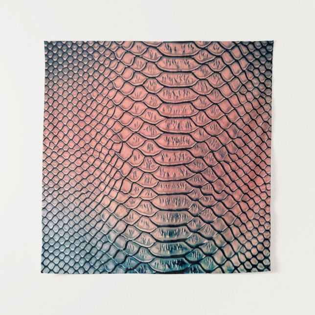 Luxury snake skin texture backgroundtexture,leathe wandteppich (Vorderseite)