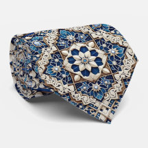 Luxury Statement Moroccan Diamond Neck Tie