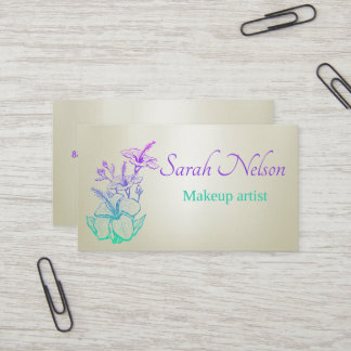 Luxury Sweet Funkelnd Makeup Business Card Visitenkarte