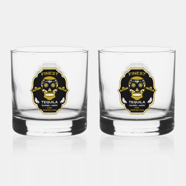 Luxury Tequila Geschenk Whiskyglas (Vorderseite)