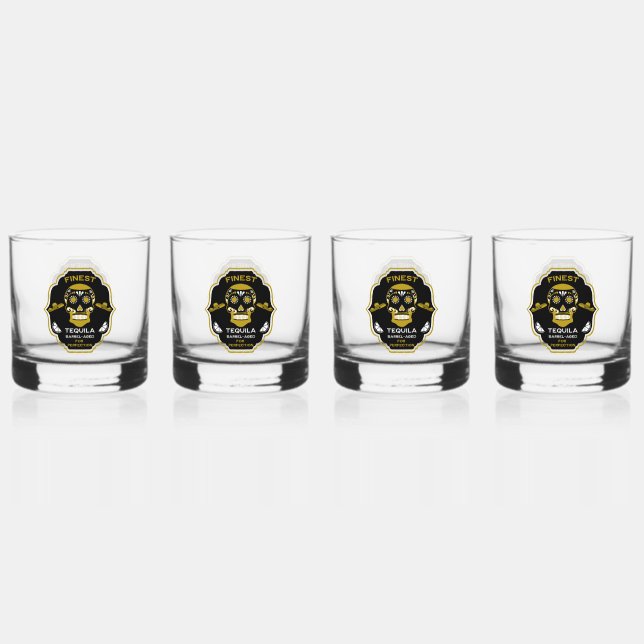 Luxury Tequila Geschenk Whiskyglas (Vorderseite)