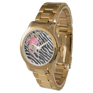 Luxury Tiger Rose Trendline Armbanduhr