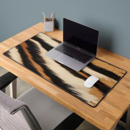 Luxury Tiger Skin Faux Fur Wild Animal Stripe Schreibtischunterlage