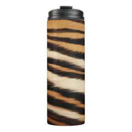 Luxury Tiger Skin Faux Fur Wild Animal Stripe Thermosbecher