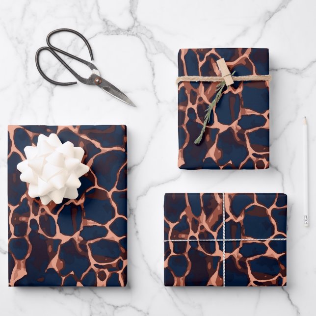 Luxury Tortoise Shell Geschenkpapier Set (Vorderseite)