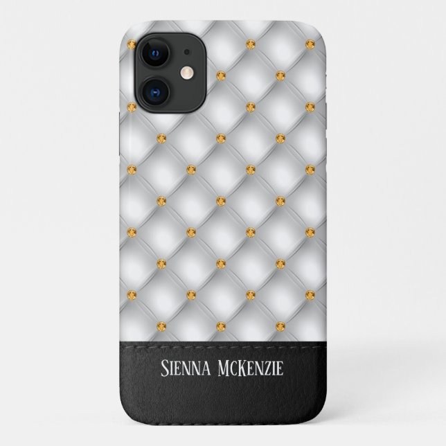 Luxury Tuflit Texture Case-Mate iPhone Hülle (Rückseite)