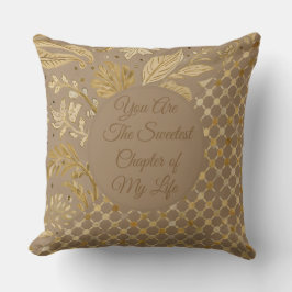 Luxury, Valentine's Day, Gold Flowers,  Pixels  Kissen
