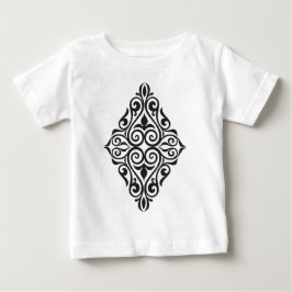 Luxury Vintage Floral Frame Decorative Art Baby T-shirt