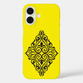 Luxury Vintage Floral Frame Decorative Art iPhone 16 Hülle