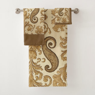 Luxury Vintage Gold Ornate Paisley Persia Heritage