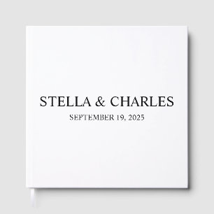 Luxury Wedding Guest Book , Personalisierter Name Gästebuch