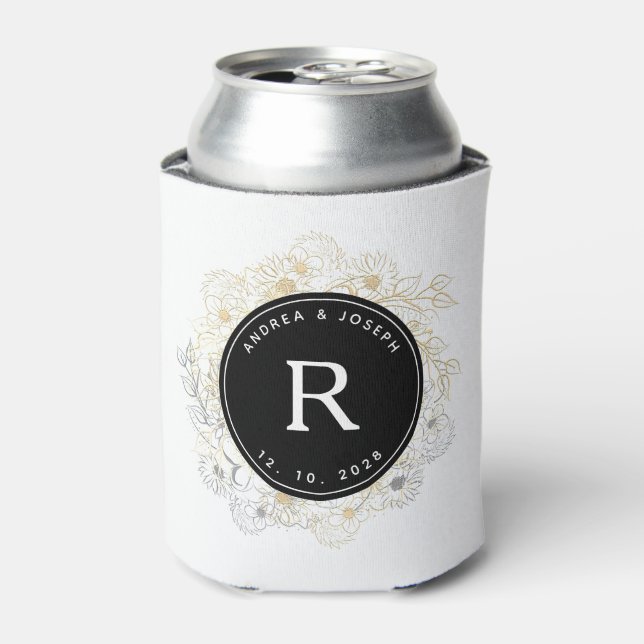 Luxury Wedding Monogram Dosenkühler (Kanne Vorderseite)