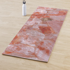 Luxury Zen Pink Hematoid Quartz Yogamatte