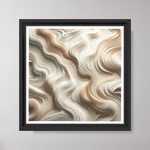 Luxus-3D-Fluid-Topographie - Goldene Kugeln & Crea Leinwanddruck