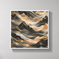 Luxus-3D-Flüssig-Gebirgslandschaft - Abstraktes Go