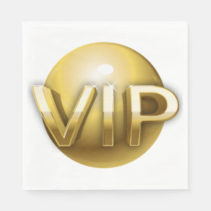 Luxus 3D Gold VIP Emblem Serviette