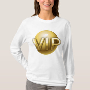 Luxus 3D Gold VIP Emblem T-Shirt