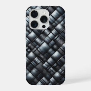 Luxus-3D-Kohlenstoffstahl-Handyhülle - Metallisch iPhone 15 Pro Hülle