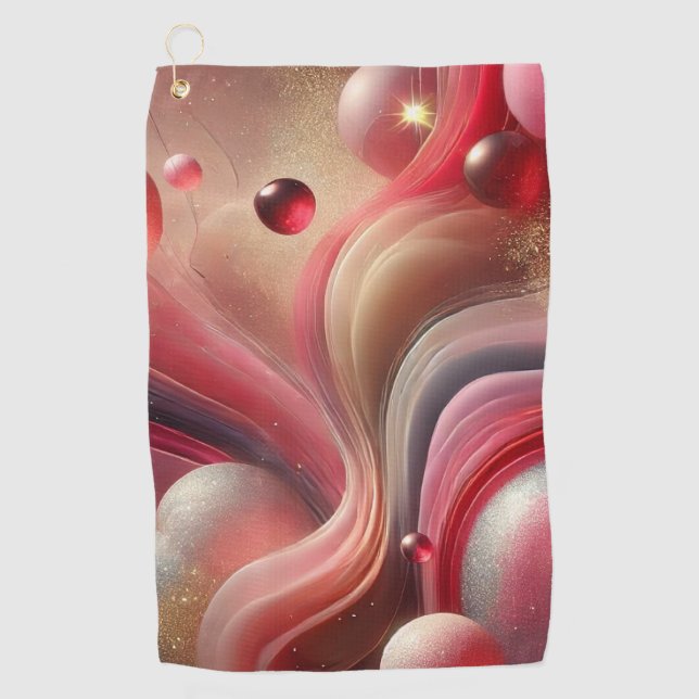 Luxus Abstrakt Art Golf Handtuch (Vorderseite)