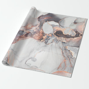Luxus-Abstrakt-Fluid-Art-Malerei in Alkoholtinte  Geschenkpapier