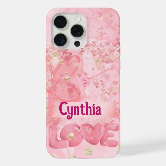 Luxus Abstrakt iPhone Case 15 Pro Max Hülle (Rückseite)