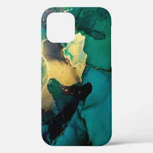 Luxus abstrakte Fluid-Art-Malerei Hintergrund Alco iPhone 12 Hülle