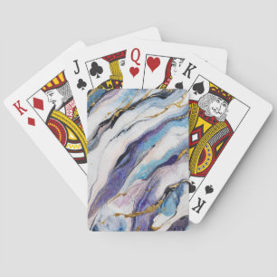 Luxus Aegean Gold Marmorwellen Spielkarten