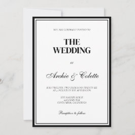 Luxus Altes Geld Vintage Hochzeit Einladung