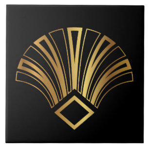 Luxus-Art-Deco-Fächer-Motiv Fliese